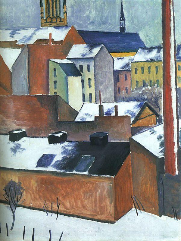 August Macke St.Mary's in the Snow china oil painting image